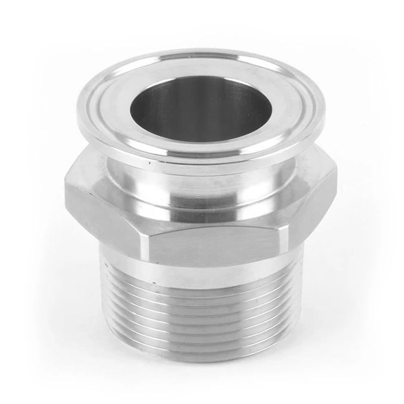 21MP Sanitary Stainless Steel Hexagone Male-Clamped Adapter