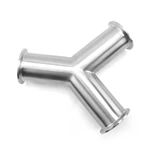 Sanitary Stainless Steel Clamp Y Type Tee