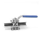 Sanitary Stainless Steel Three-Piece Welded Ball Valve, Pharmacy Valve