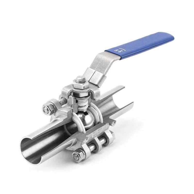 Sanitary Stainless Steel Three-Piece Welded Ball Valve, Pharmacy Valve