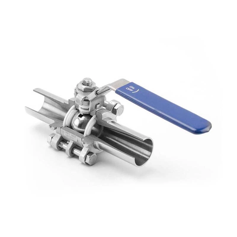 Sanitary Stainless Steel Three-Piece Welded Ball Valve, Pharmacy Valve