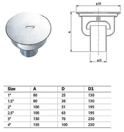 Sanitary Stainless Steel Floor Drain