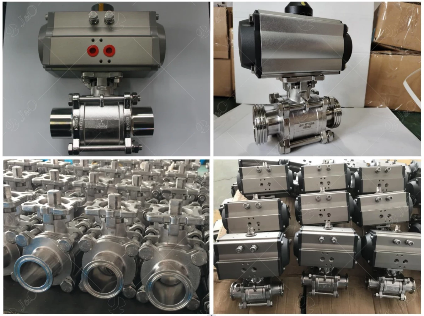 Santiary Stainless Steel Pneumatic Actuator Ball Valve