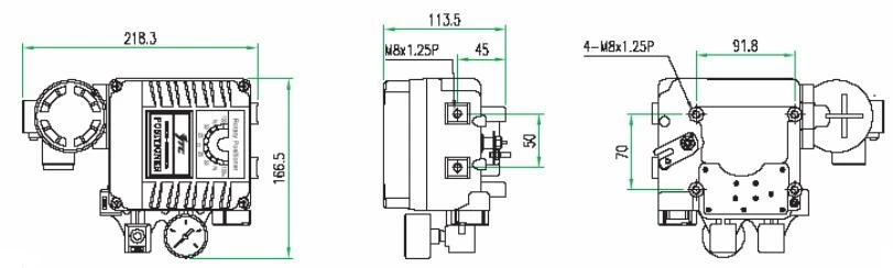 YT-1000R Rotary Type Electro Pneumatic Positioner