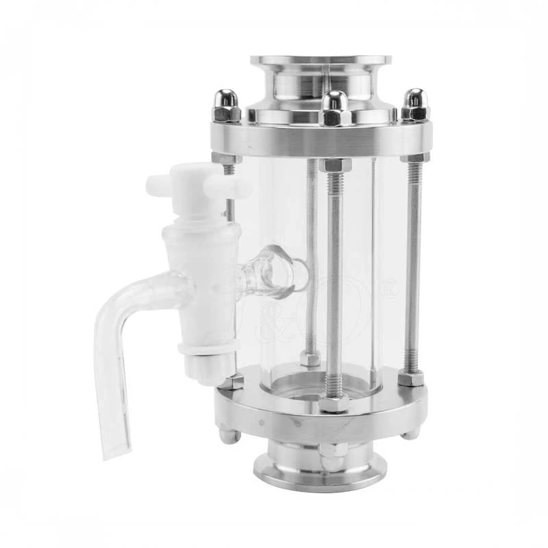 Sanitary Stainless Steel Tubular Sight Glass With Sampling Vavle